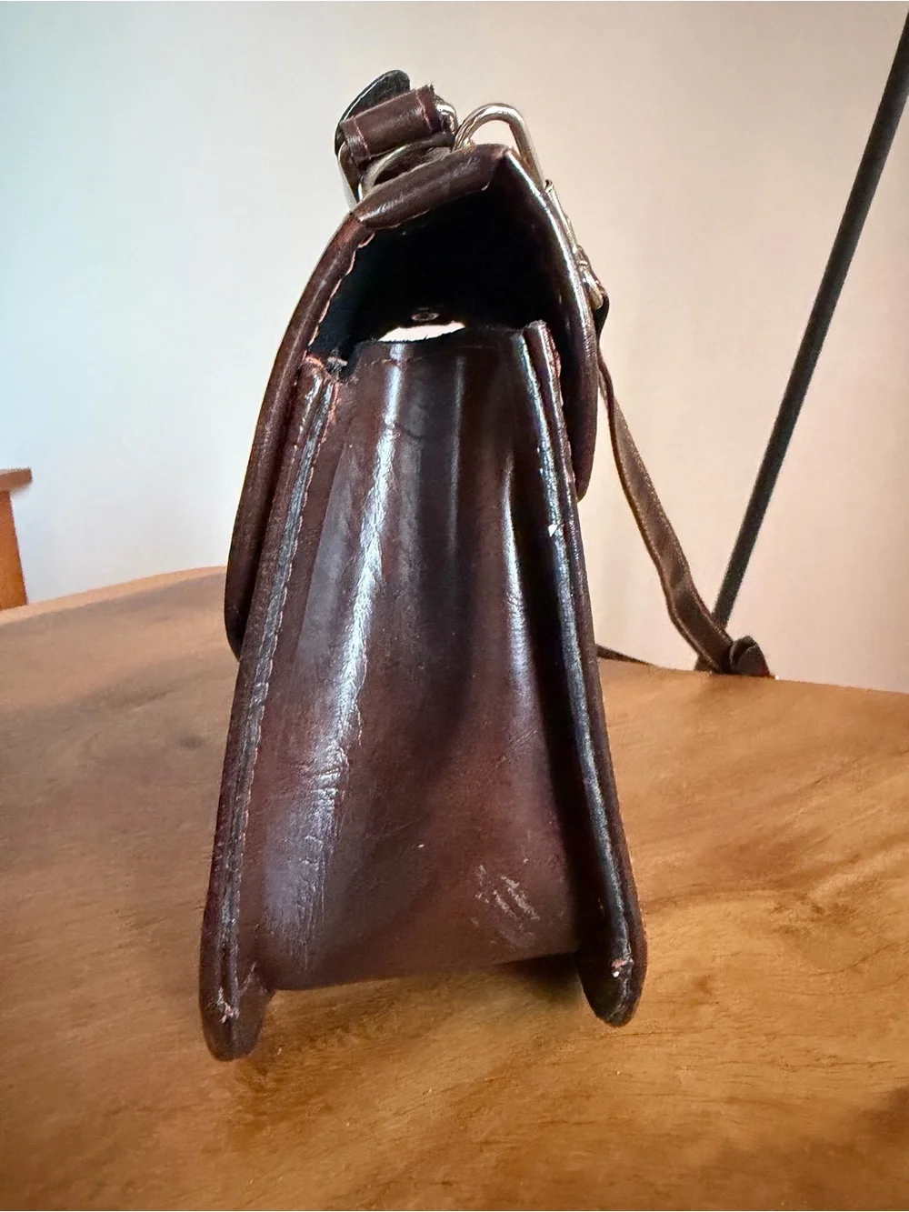 Dina Jordan Vintage Rose Tooled Leather Handbag